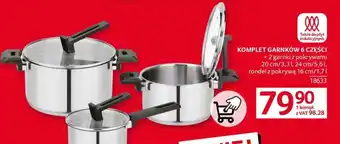 Selgros Komplet garnków 6 części oferta