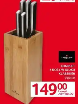 Selgros Komplet 5 noży w bloku Klassiker oferta