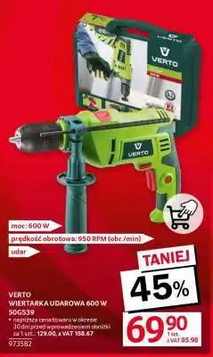 Selgros VERTO WIERTARKA UDAROWA 600 W 50G539 oferta