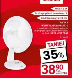 Selgros TRISTAR WENTYLATOR VE-5930 oferta