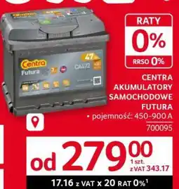 Selgros Centra Akumulatory Samochodowe Futura oferta