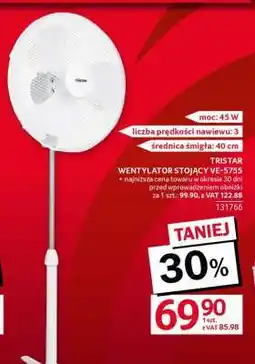 Selgros TRISTAR WENTYLATOR STOJĄCY VE-5755 oferta