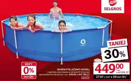 Selgros BASEN STELAŻOWY AVENLI oferta