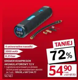 Selgros KREMER KOMPRESOR AKUMULATOROWY 12 V oferta