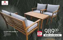 Selgros Zestaw Mebli Marbella oferta