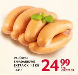 Selgros PARÓWKI ŚNIADANIOWE EXTRA OK. 1,3 KG oferta