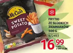 Selgros Frytki ze słodkich ziemniaków 500 g oferta