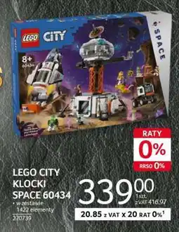 Selgros LEGO CITY KLOCKI SPACE 60434 oferta