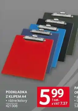 Selgros Podkładka z klipem A4 oferta