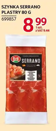 Selgros Szynka Serrano Plastry 80 g oferta