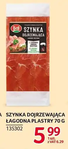 Selgros Szynka Dojrzewająca Łagodna Plastry 70 g oferta
