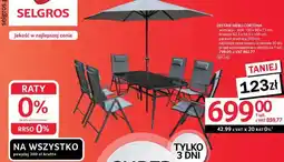 Selgros Zestaw mebli Cortona oferta