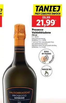 Lidl Prosecco Valdobbiadene oferta