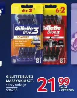 Selgros GILLETTE BLUE 3 MASZYNKI 8 SZT oferta