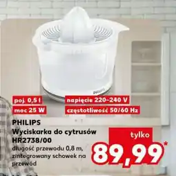 Kaufland PHILIPS Wyciskarka do cytrusów HR2738/00 oferta