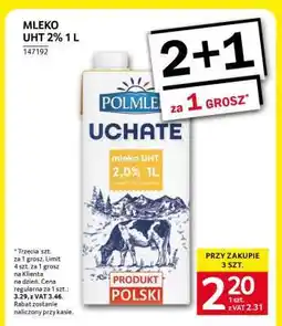 Selgros MLEKO UHT 2% 1 L oferta
