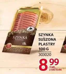 Selgros SZYNKA SUSZONA PLASTRY 100 G oferta