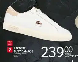 Selgros LACOSTE BUTY DAMSKIE oferta
