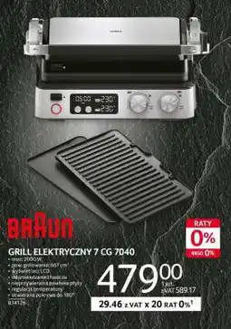 Selgros Grill Elektryczny 7 CG 7040 oferta
