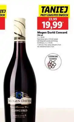 Lidl Mogen David Concord oferta