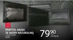 Selgros Portfel męski ze skóry naturalnej oferta