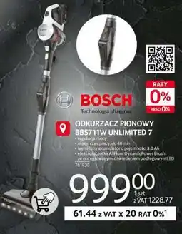 Selgros Odkurzacz Pionowy BBS711W Unlimited 7 oferta