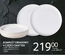 Selgros Komplet obiadowy 4 części Crafted oferta