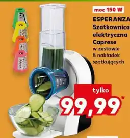 Kaufland ESPERANZA Szatkownica elektryczna Caprese oferta