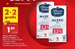 Biedronka Mleko UHT 3,2% Mleczna Dolina, 1 l oferta