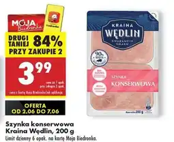 Biedronka Szynka konserwowa Kraina Wędlin , 200 g oferta