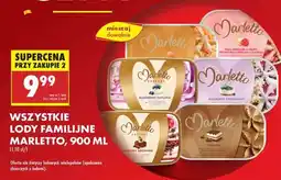 Biedronka WSZYSTKIE LODY FAMILIJNE MARLETTO, 900 ML oferta