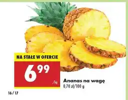 Biedronka Ananas na wagę oferta