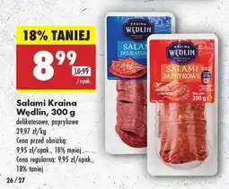 Biedronka Salami Kraina Wędlin 300 g oferta