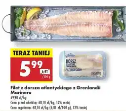 Biedronka Filet z dorsza atlantyckiego z Grenlandii Marinero oferta