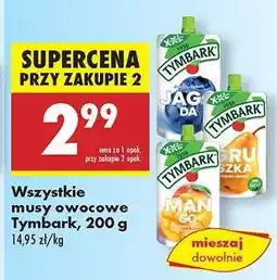 Biedronka Wszystkie musy owocowe Tymbark, 200 g oferta