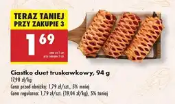 Biedronka Ciastko duet truskawkowy 94 g oferta