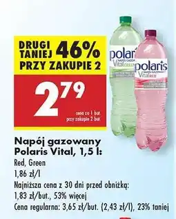 Biedronka Napój gazowany Polaris Vital, 1,5 l oferta