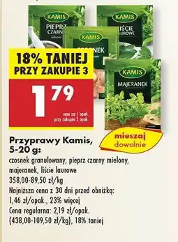 Biedronka Przyprawy Kamis, 5-20 g oferta