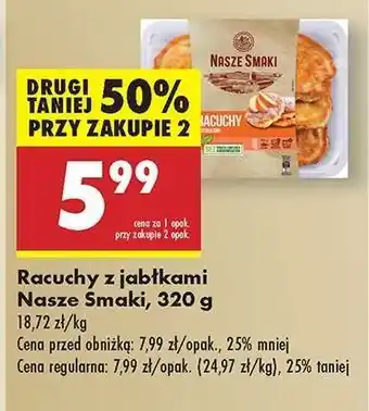 Biedronka Racuchy z jabłkami Nasze Smaki, 320 g oferta