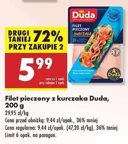 Biedronka Filet pieczony z kurczaka Duda 200 g oferta