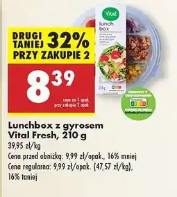 Biedronka Lunchbox z gyrosem Vital Fresh 210 g oferta