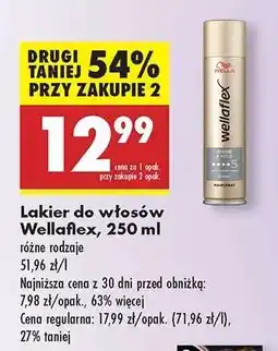 Biedronka Lakier do włosów Wellaflex, 250 ml oferta