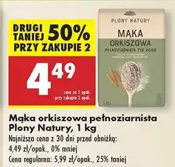 Biedronka Mąka orkiszowa pełnoziarnista Plony Natury 1 kg oferta