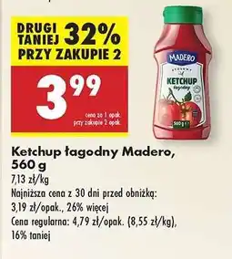 Biedronka Ketchup łagodny Madero, 560 g oferta