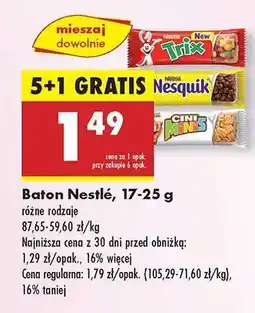 Biedronka Baton Nestlé, 17-25 g oferta