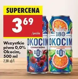 Biedronka Wszystkie piwa 0,0% Okocim, 500 ml oferta
