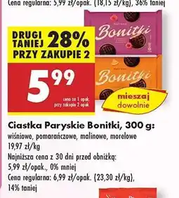 Biedronka Ciastka Paryskie Bonitki, 300 g oferta