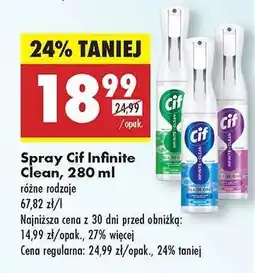 Biedronka Spray Cif Infinite Clean, 280 ml oferta