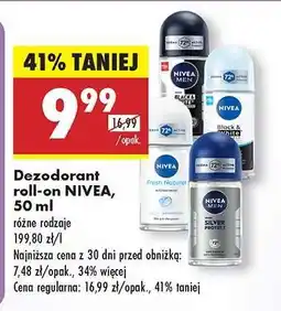 Biedronka Dezodorant roll on NIVEA , 50 ml oferta