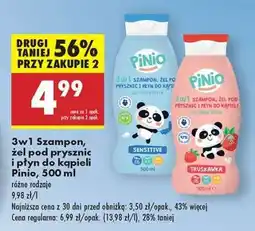 Biedronka 3w1 Szampon żel pod prysznic i płyn do kąpieli Pinio 500 ml oferta